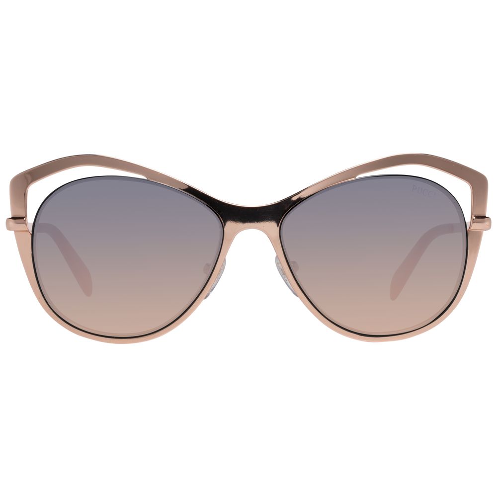 Emilio Pucci Sonnenbrille aus Roségold-Metall
