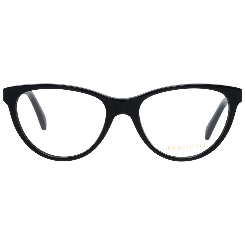 Emilio Pucci Elegante schwarze Kunststoff-Brille (Rahmen)