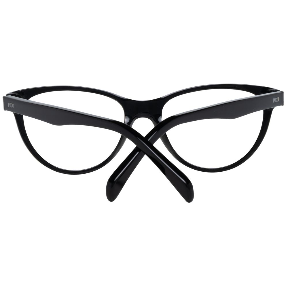 Emilio Pucci Elegante schwarze Kunststoff-Brille (Rahmen)