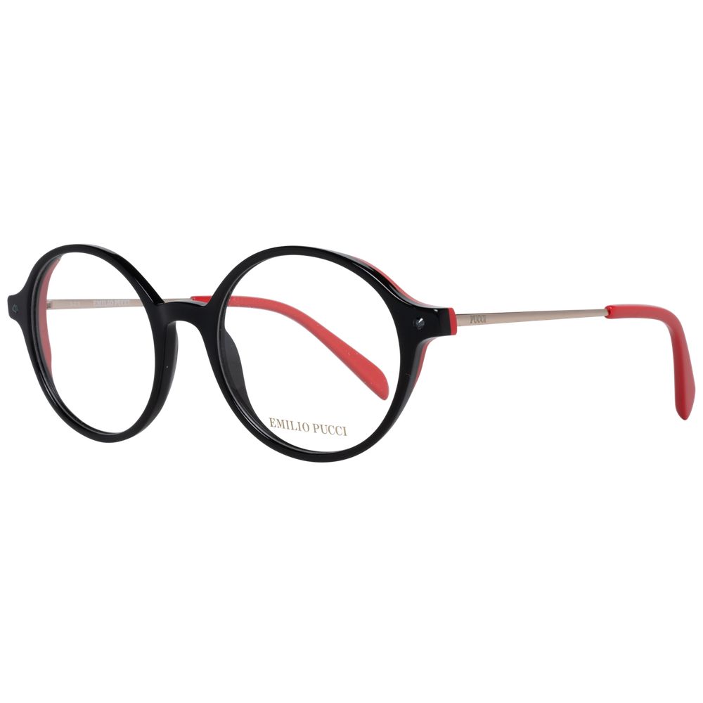 Emilio Pucci Elegante schwarze Kunststoff-Brille (Rahmen)