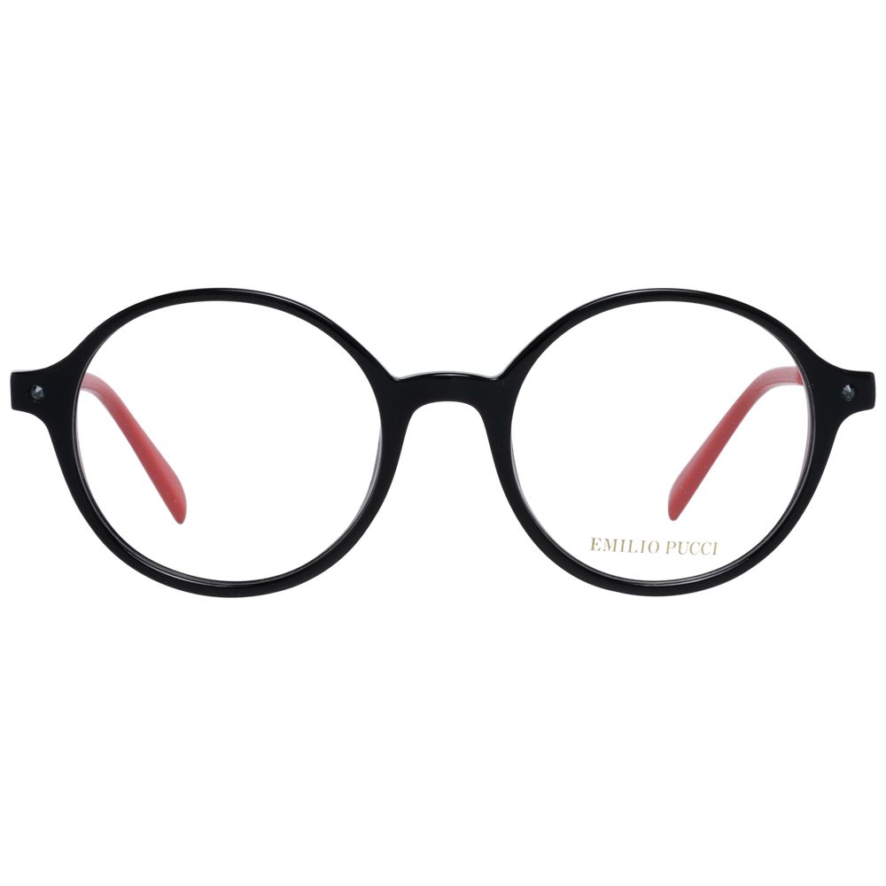 Emilio Pucci Elegante schwarze Kunststoff-Brille (Rahmen)