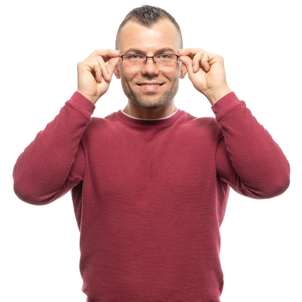 Ermenegildo Zegna Bronze-Metall-Brille (Gestelle)