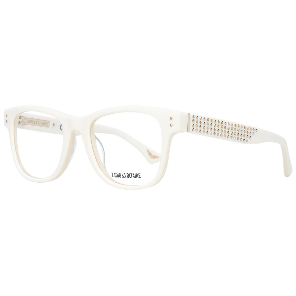Zadig & Voltaire Cremefarbene Kunststoffbrille (Gestell)