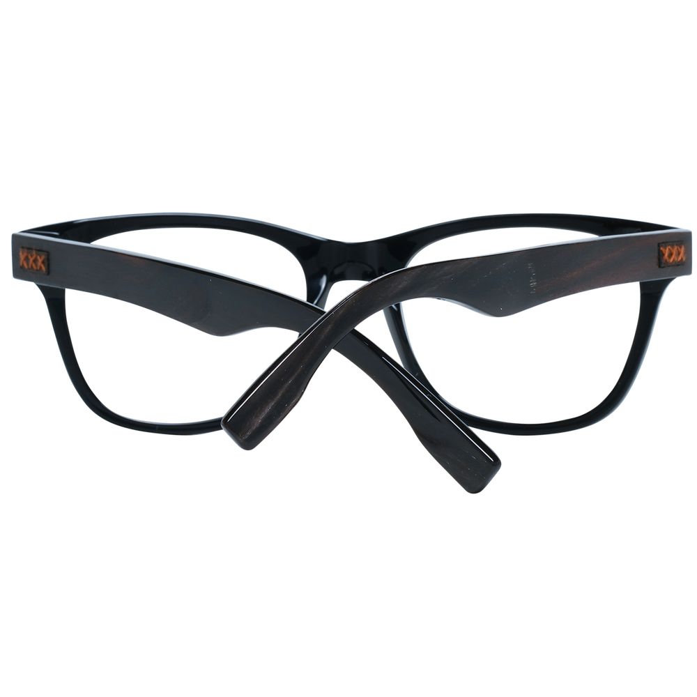 Ermenegildo Zegna Schwarze Kunststoffbrille (Rahmen)