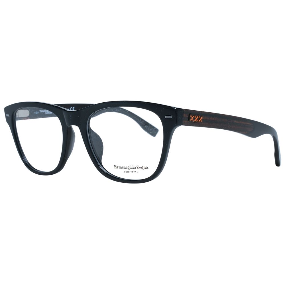 Ermenegildo Zegna Schwarze Kunststoffbrille (Rahmen)