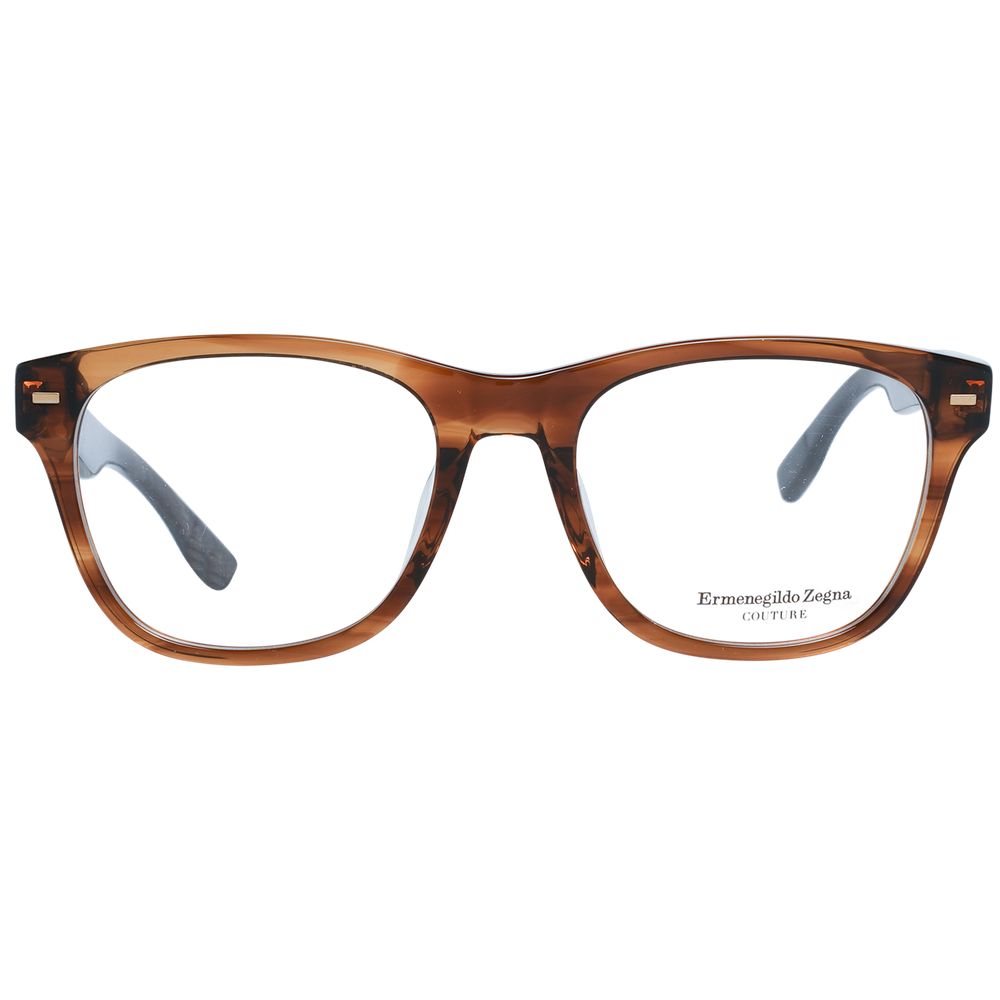 Ermenegildo Zegna Braune Kunststoff-Brille (Rahmen)
