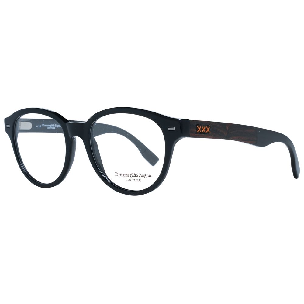 Ermenegildo Zegna Schwarze Kunststoffbrille (Rahmen)