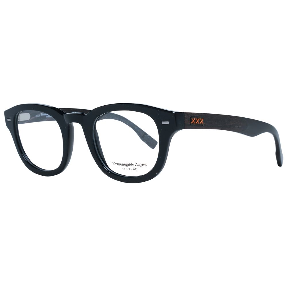 Ermenegildo Zegna Schwarze Kunststoffbrille (Rahmen)