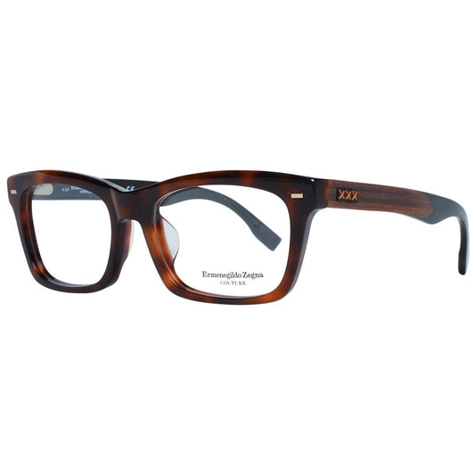 Ermenegildo Zegna Braune Acetat-, Holz- & Hornbrille (Rahmen)