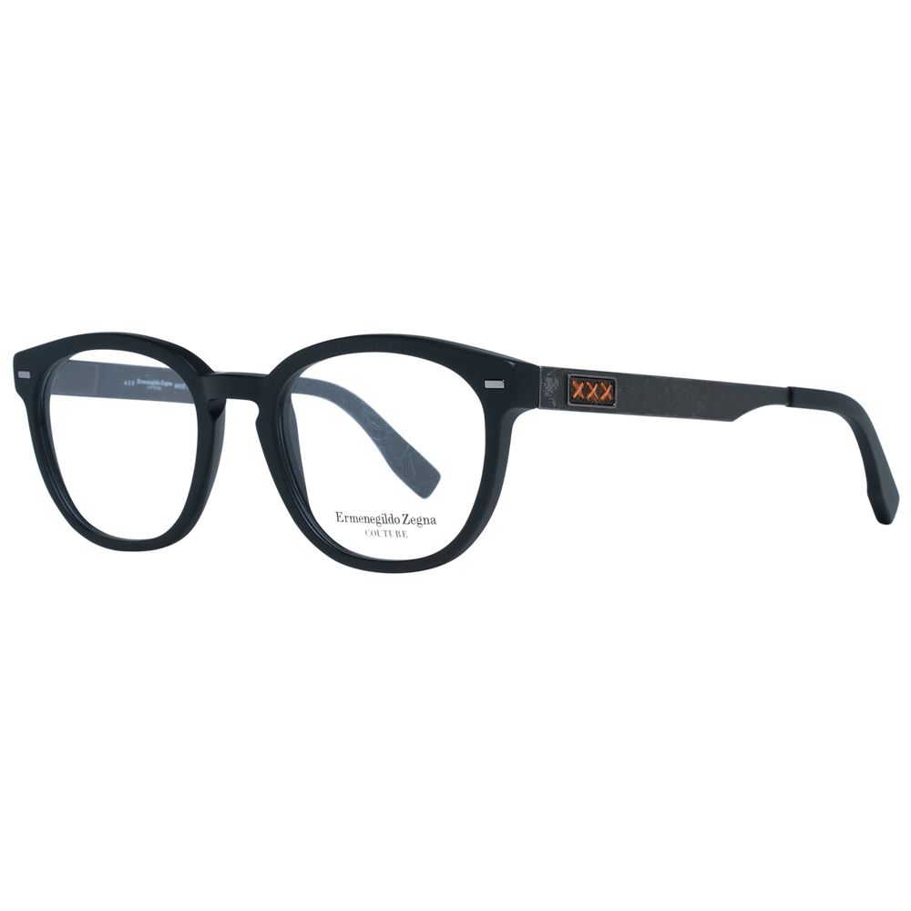 Ermenegildo Zegna Schwarze Kunststoff-Brille (Rahmen)