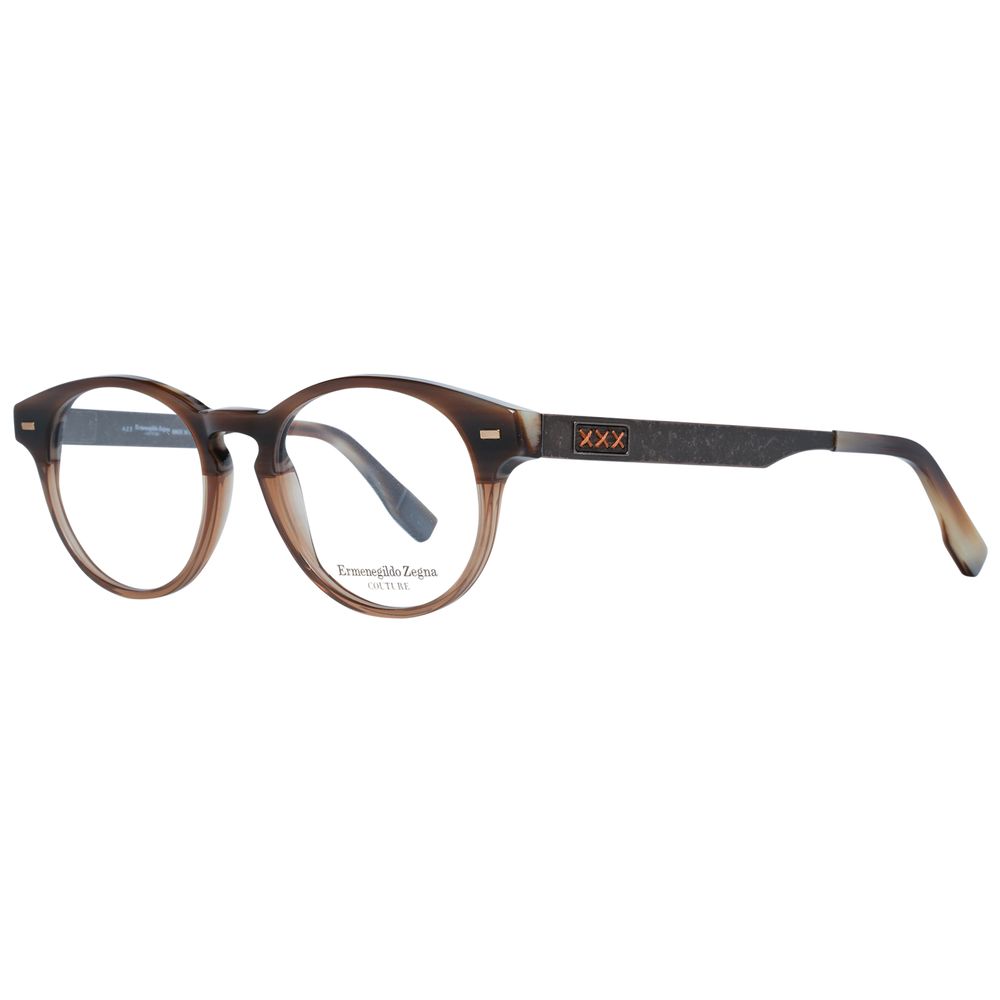 Ermenegildo Zegna Braune Kunststoff-Brille (Rahmen)