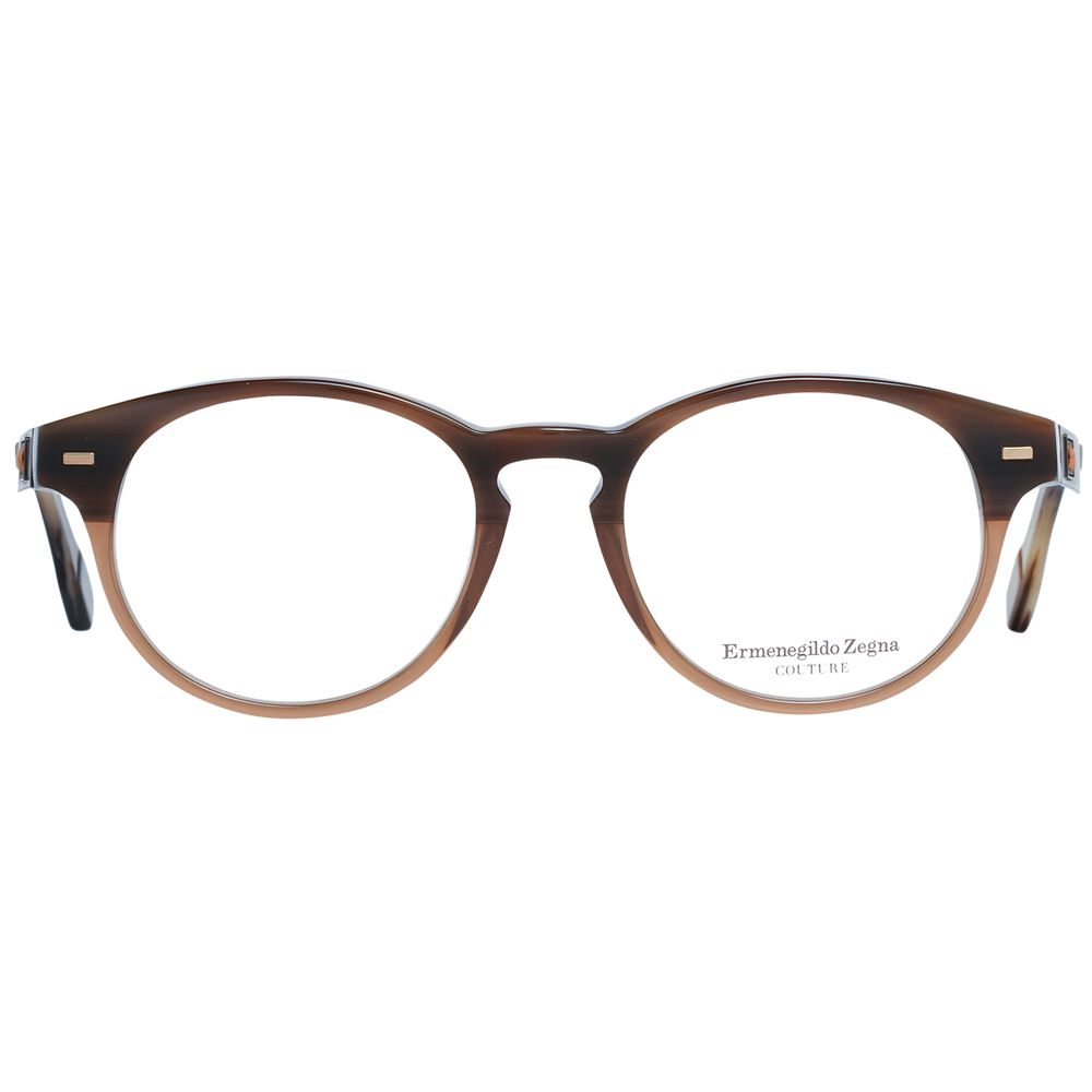 Ermenegildo Zegna Braune Kunststoff-Brille (Rahmen)