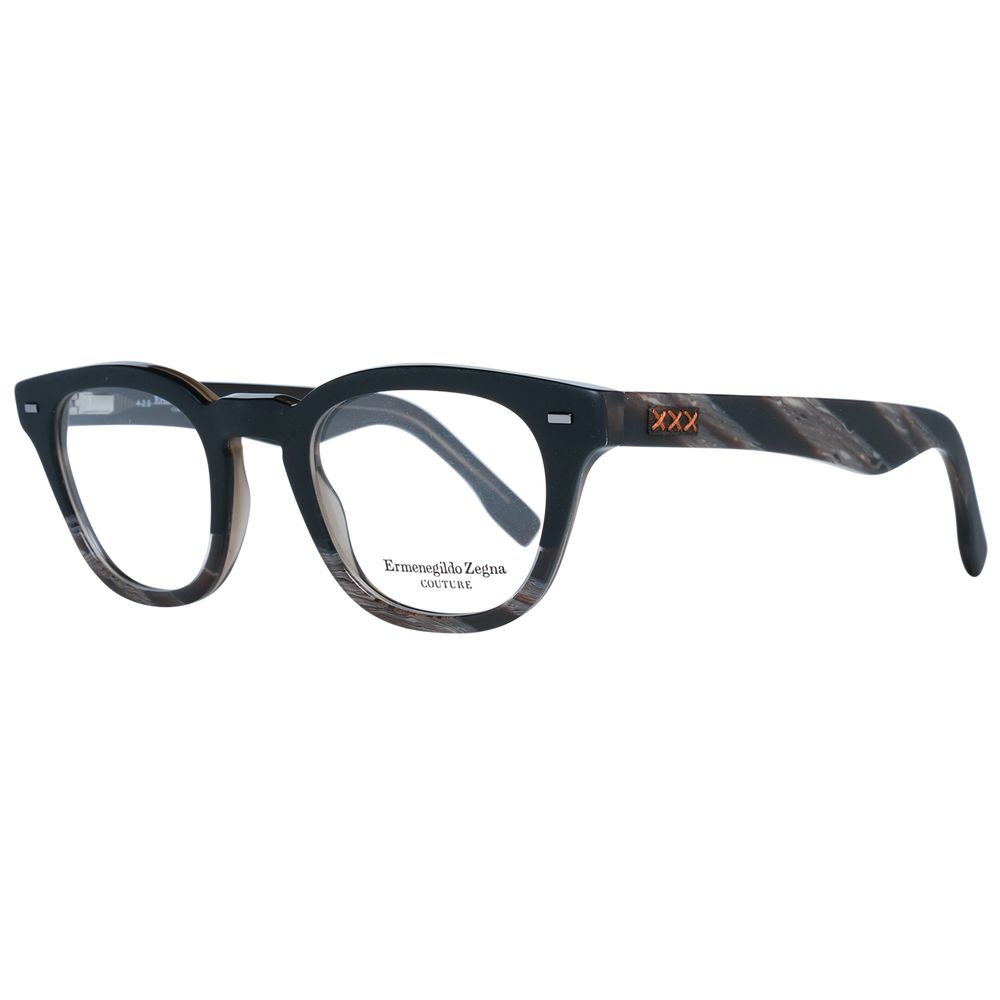 Ermenegildo Zegna Schwarze Kunststoffbrille (Rahmen)