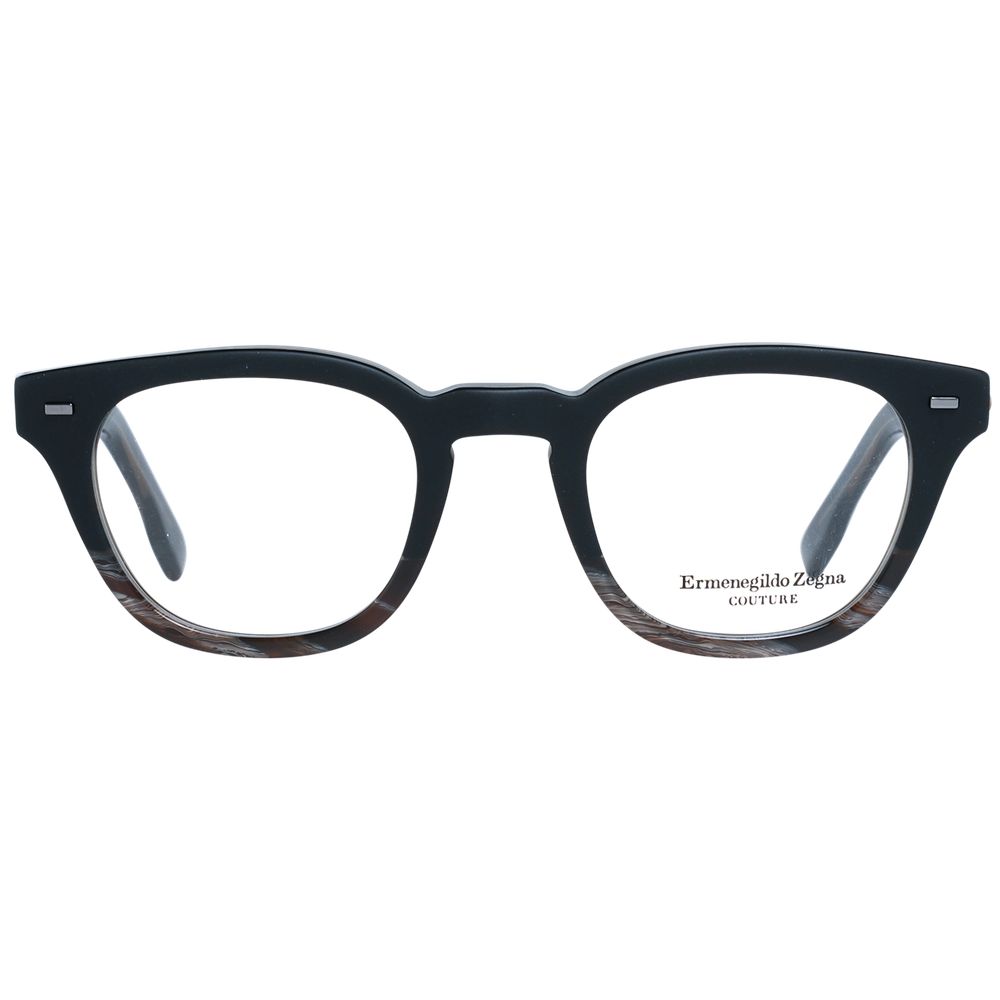 Ermenegildo Zegna Schwarze Kunststoffbrille (Rahmen)