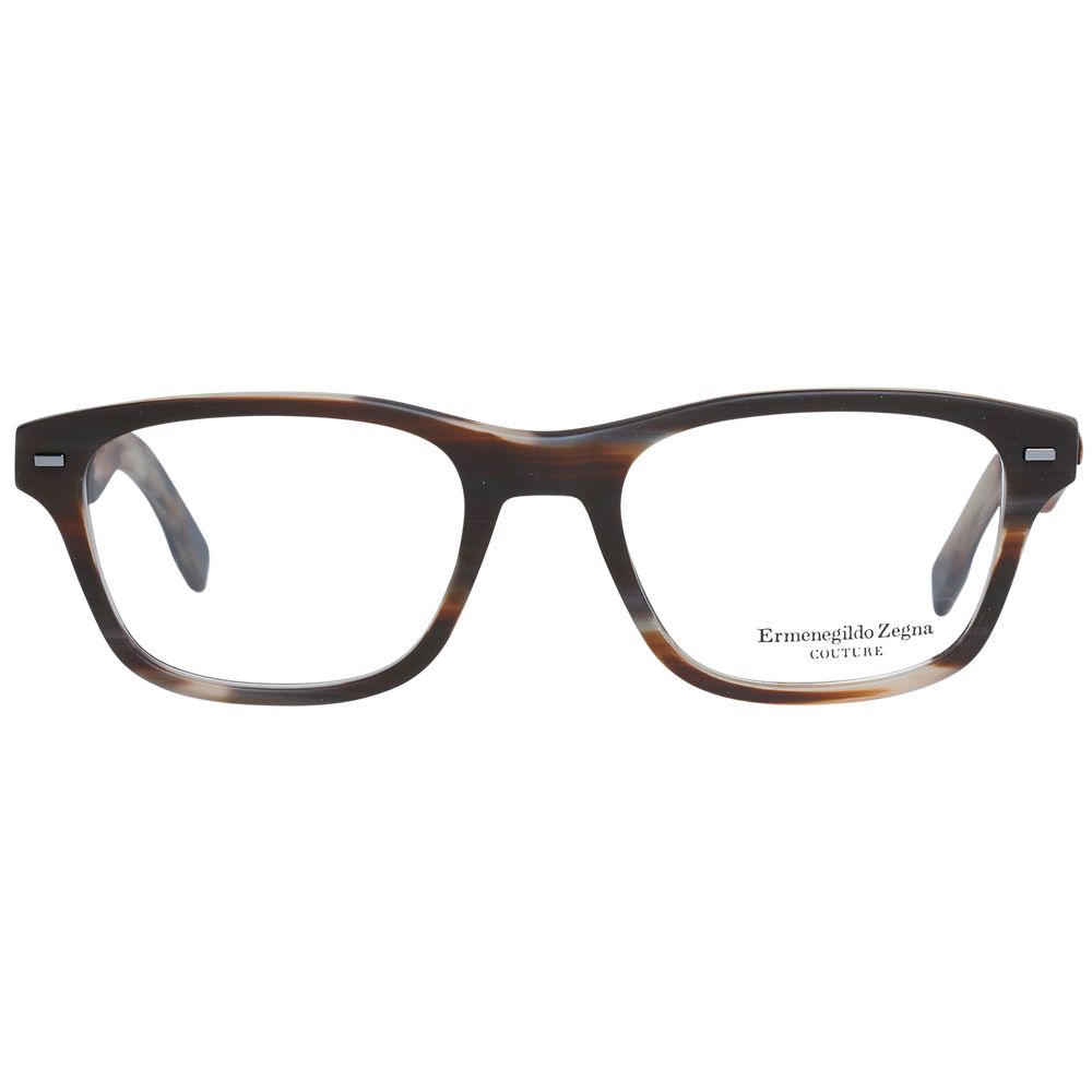 Ermenegildo Zegna Braune Kunststoff-Brille (Rahmen)