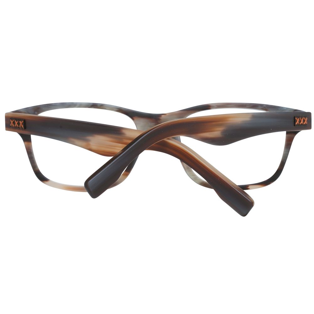 Ermenegildo Zegna Braune Kunststoff-Brille (Rahmen)