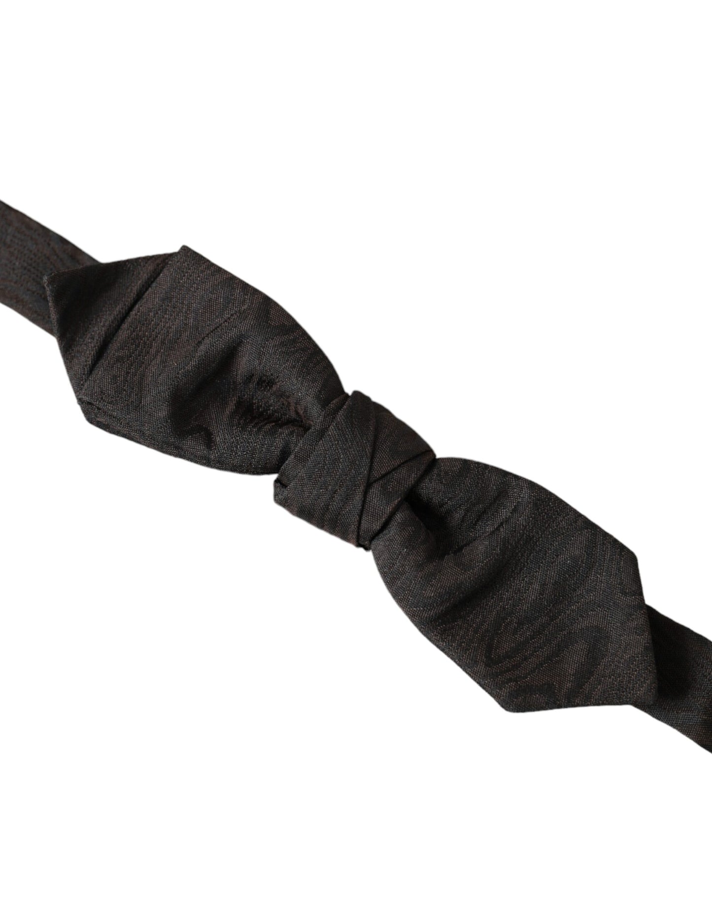 Dolce & Gabbana Schwarze Seide Verstellbare Hals Männer Fliege