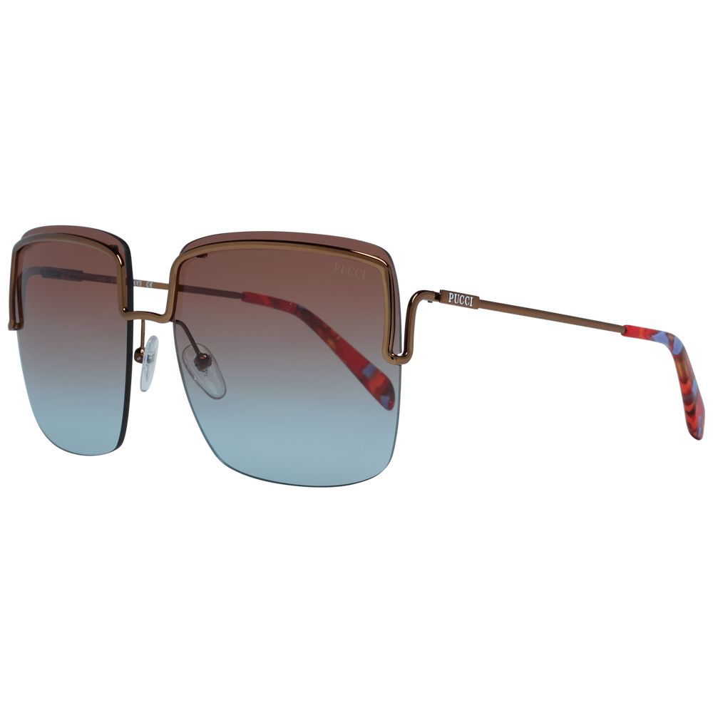 Emilio Pucci Metall-Sonnenbrille in Bronze