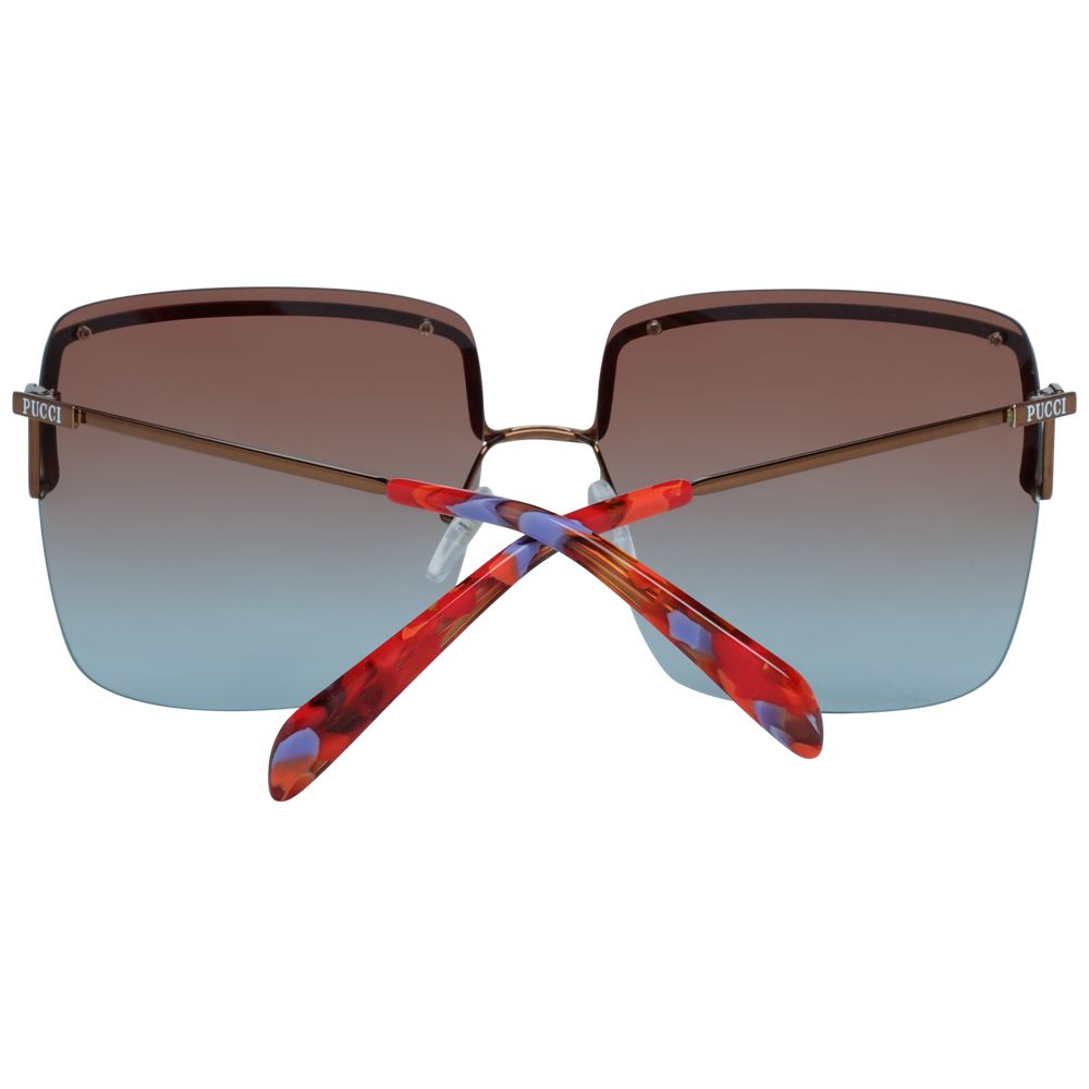 Emilio Pucci Metall-Sonnenbrille in Bronze