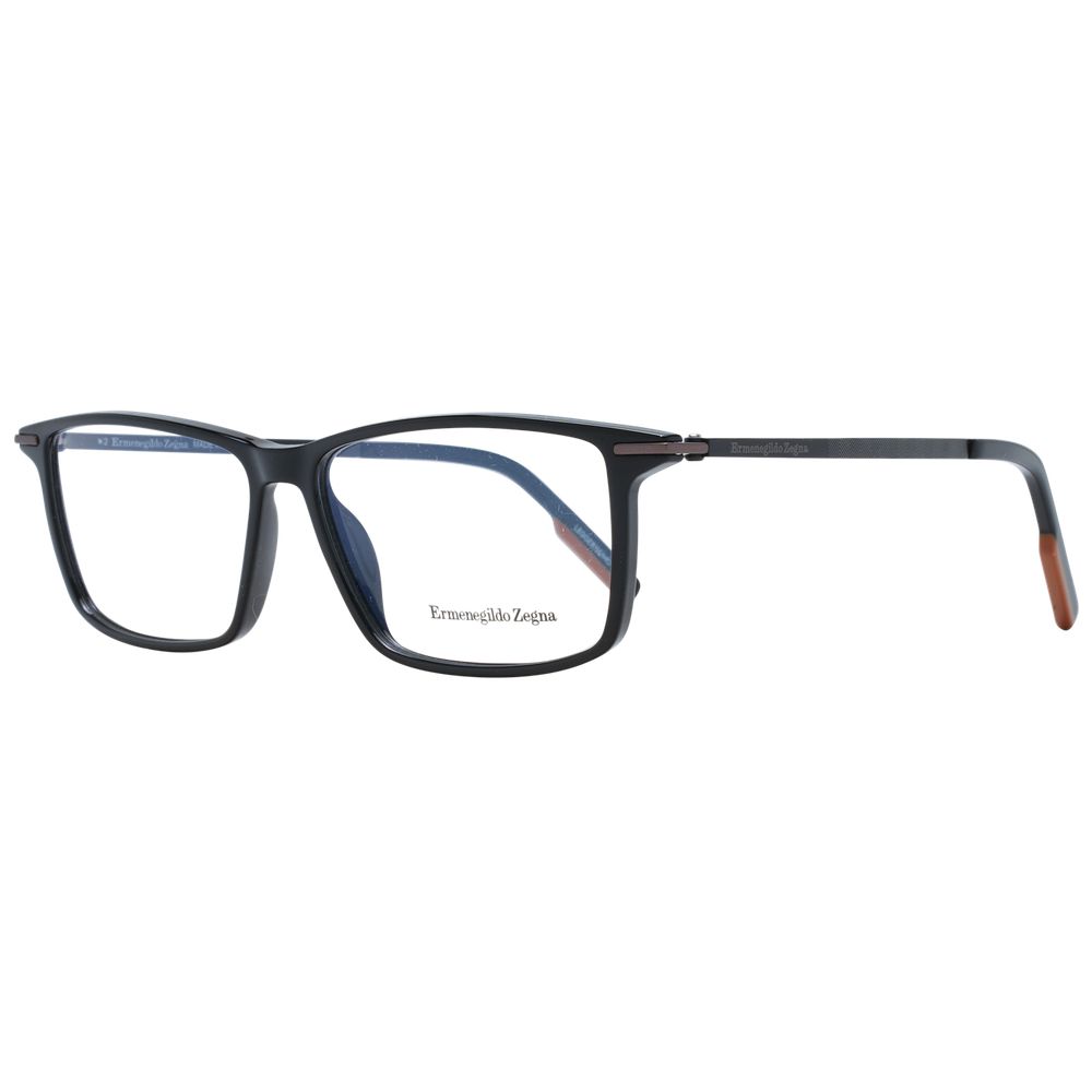 Ermenegildo Zegna Schwarze Kunststoffbrille (Gestelle)