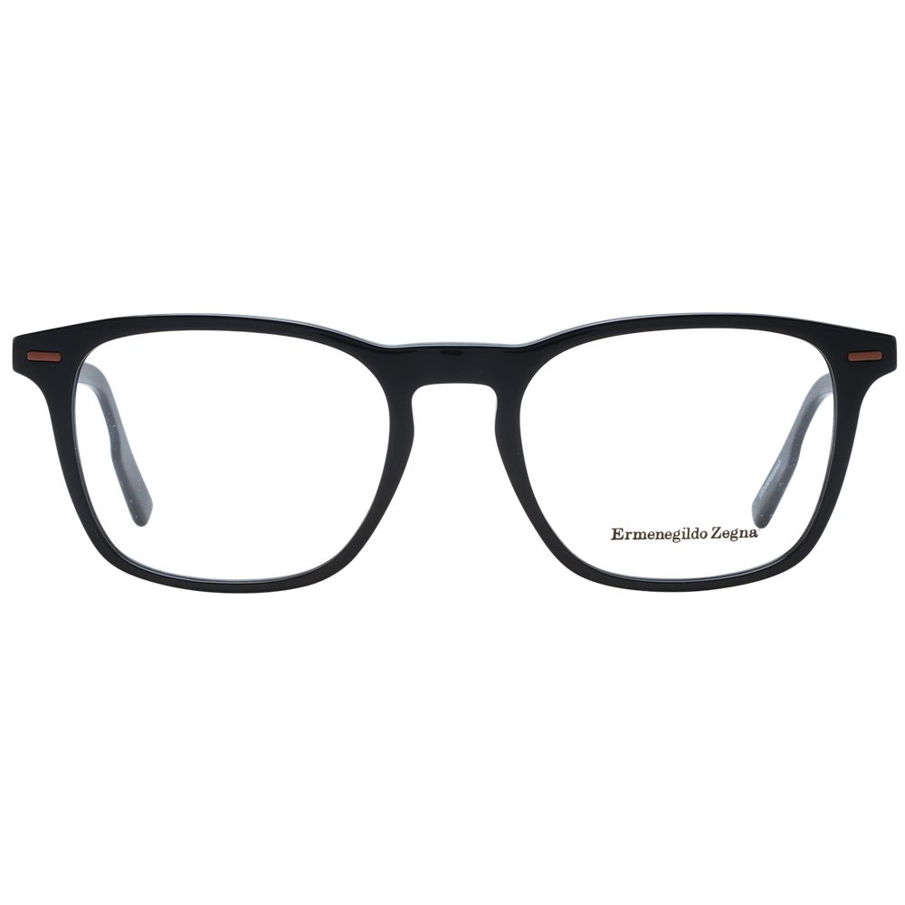 Ermenegildo Zegna Schwarze Kunststoffbrille (Rahmen)