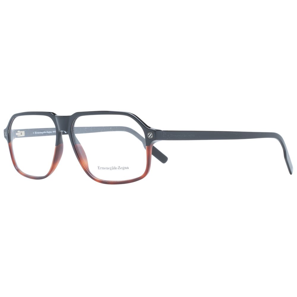Ermenegildo Zegna Schwarze Kunststoff-Brille (Rahmen)