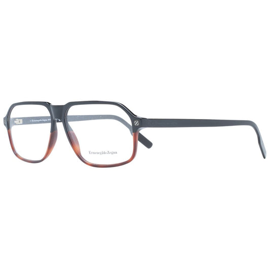 Ermenegildo Zegna Schwarze Kunststoff-Brille (Rahmen)