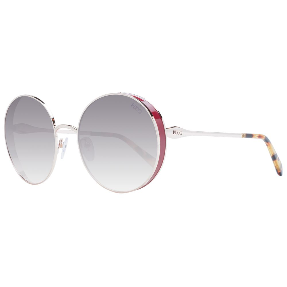 Emilio Pucci Sonnenbrille mit roségoldenem Metallrahmen
