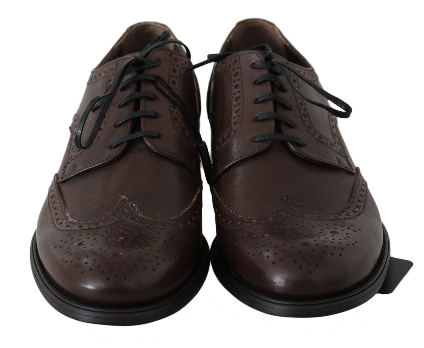 Dolce & Gabbana Braune Leder Brogue Derby Dress Schuhe