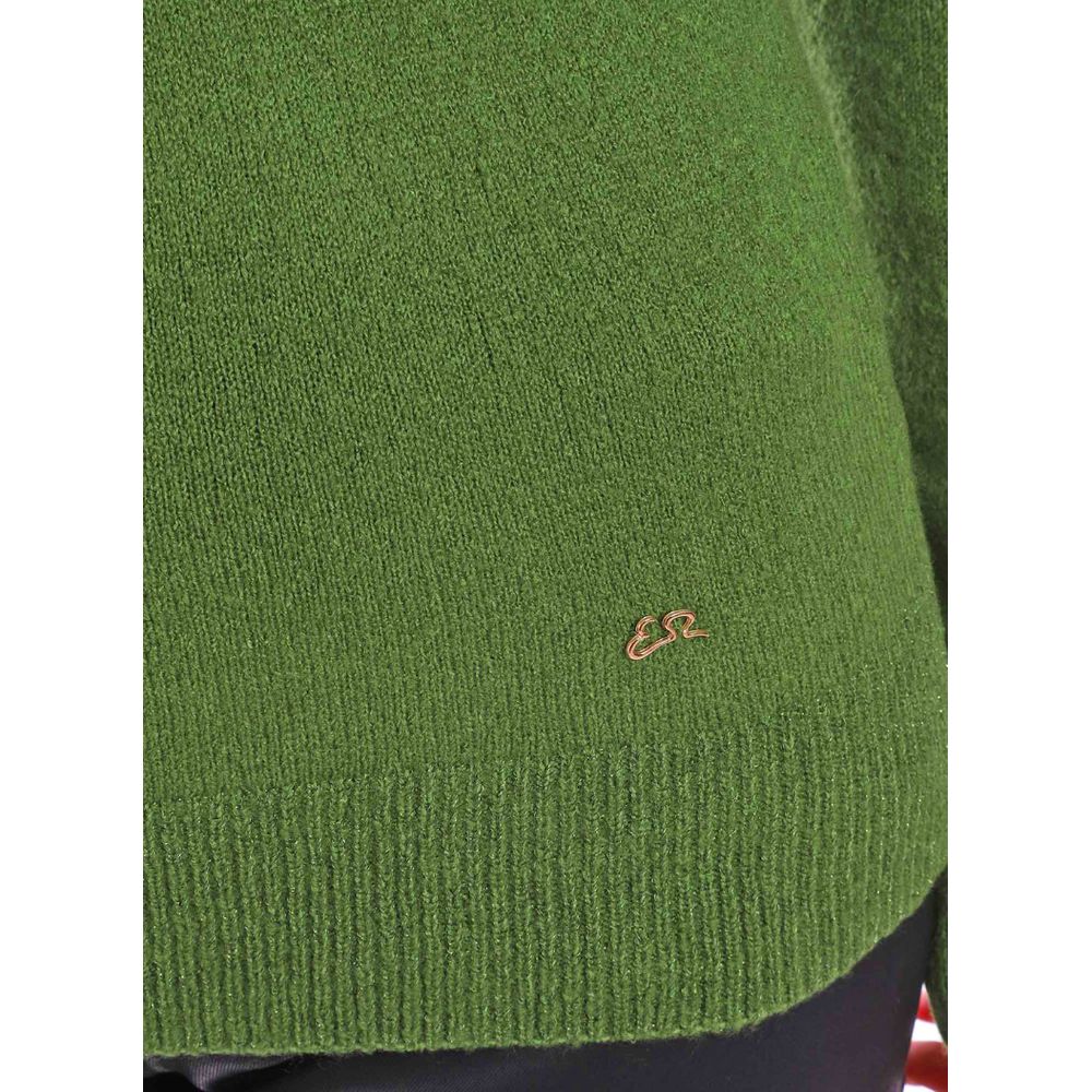 Yes Zee Grüner Viskose-Pullover