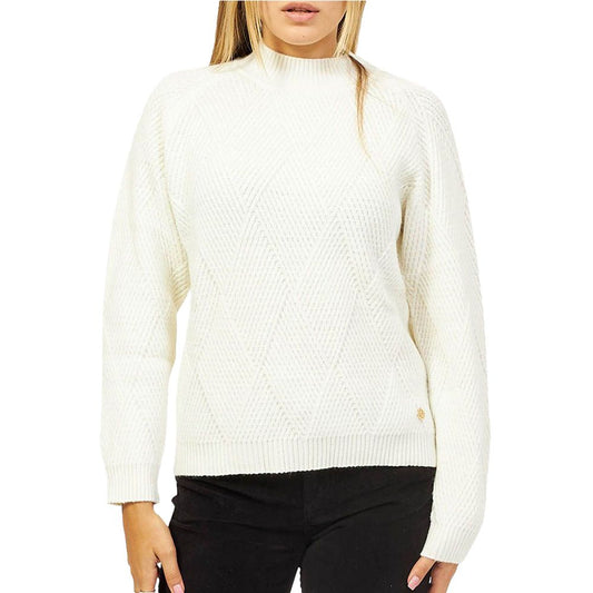 Yes Zee Weißer Acryl-Pullover für Frauen
