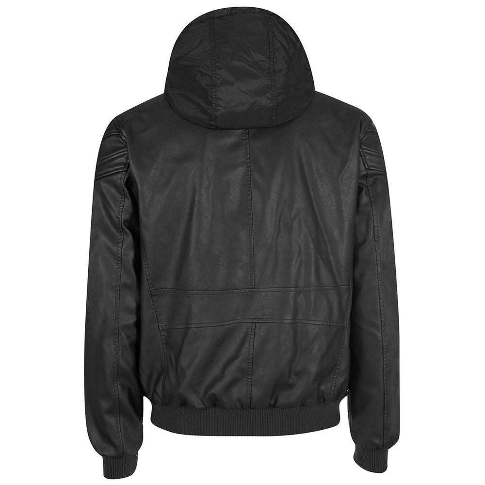 Yes Zee Schwarze Polyethylen Herrenjacke