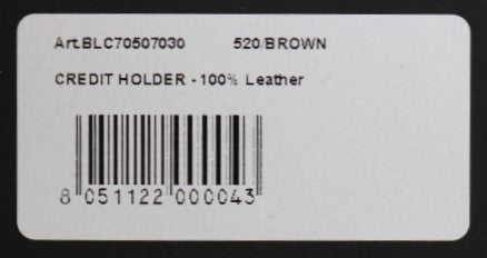 Billionaire Italian Couture Brauner Leder-Kartenhalter Brieftasche