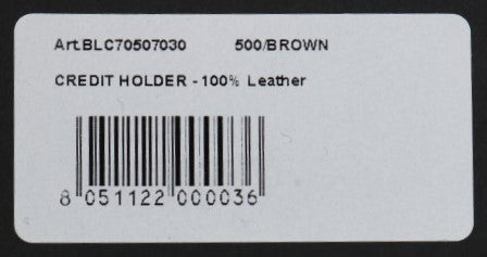 Billionaire Italian Couture Brauner Leder-Kartenhalter Brieftasche