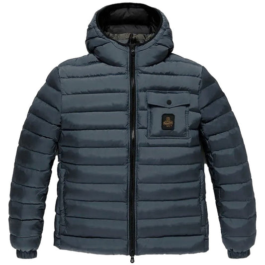 Refrigiwear Blaue Nylon Herren Jacke