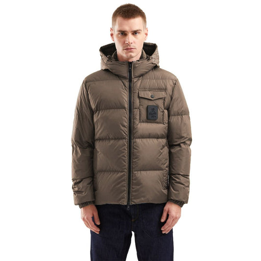 Refrigiwear Braunes Nylon Männer Jacke
