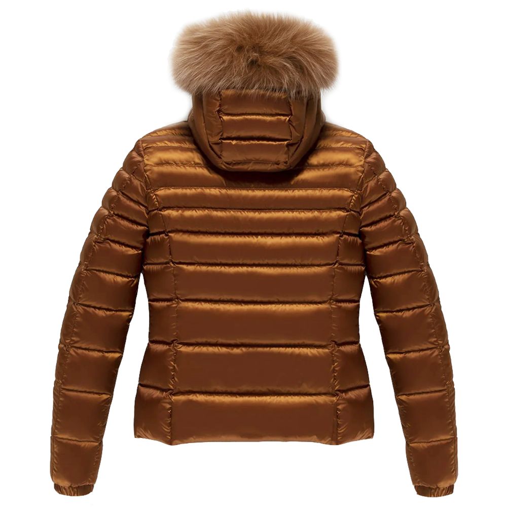 Refrigiwear Orange Nylon Frauen Jacke
