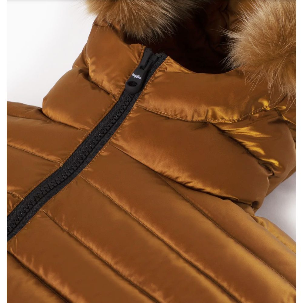 Refrigiwear Orange Nylon Frauen Jacke