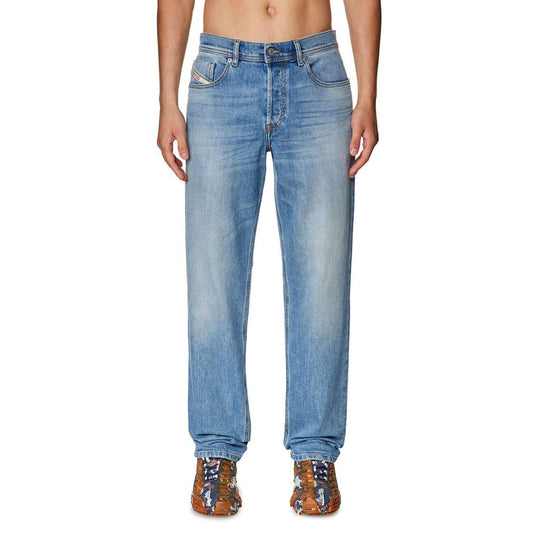 Diesel Hellblaue Herren-Jeans aus Baumwolle mit normaler Passform