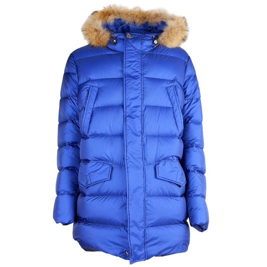 Add Blaue Nylon Herrenjacke