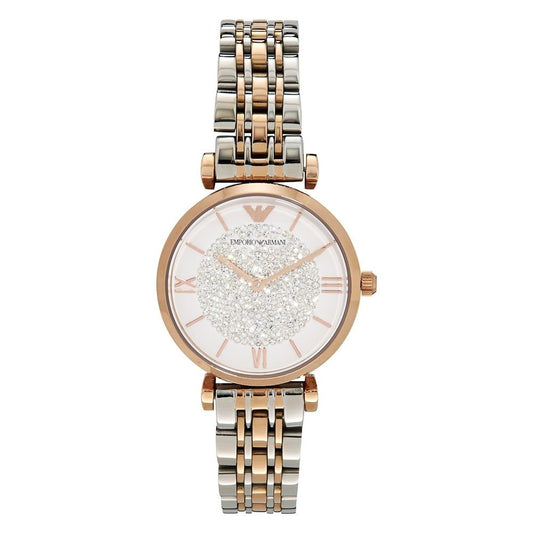 Armani Silberne Uhr aus Edelstahl