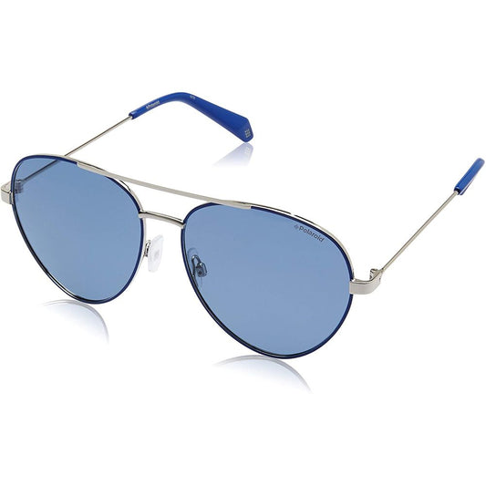 Polaroid Blaue Metall-Sonnenbrille