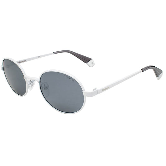 Polaroid Weiße Metall-Sonnenbrille