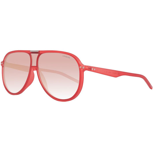 Polaroid Rote Acetat-Sonnenbrille