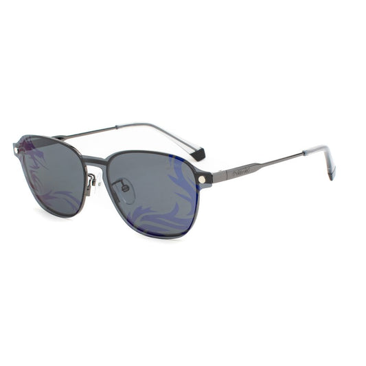 Polaroid Silberne Metall-Sonnenbrille