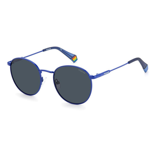 Polaroid Blaue Edelstahl-Sonnenbrille