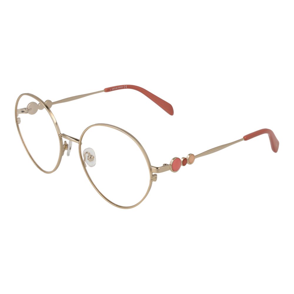 Emilio Pucci Goldene Metallbrille (Rahmen)