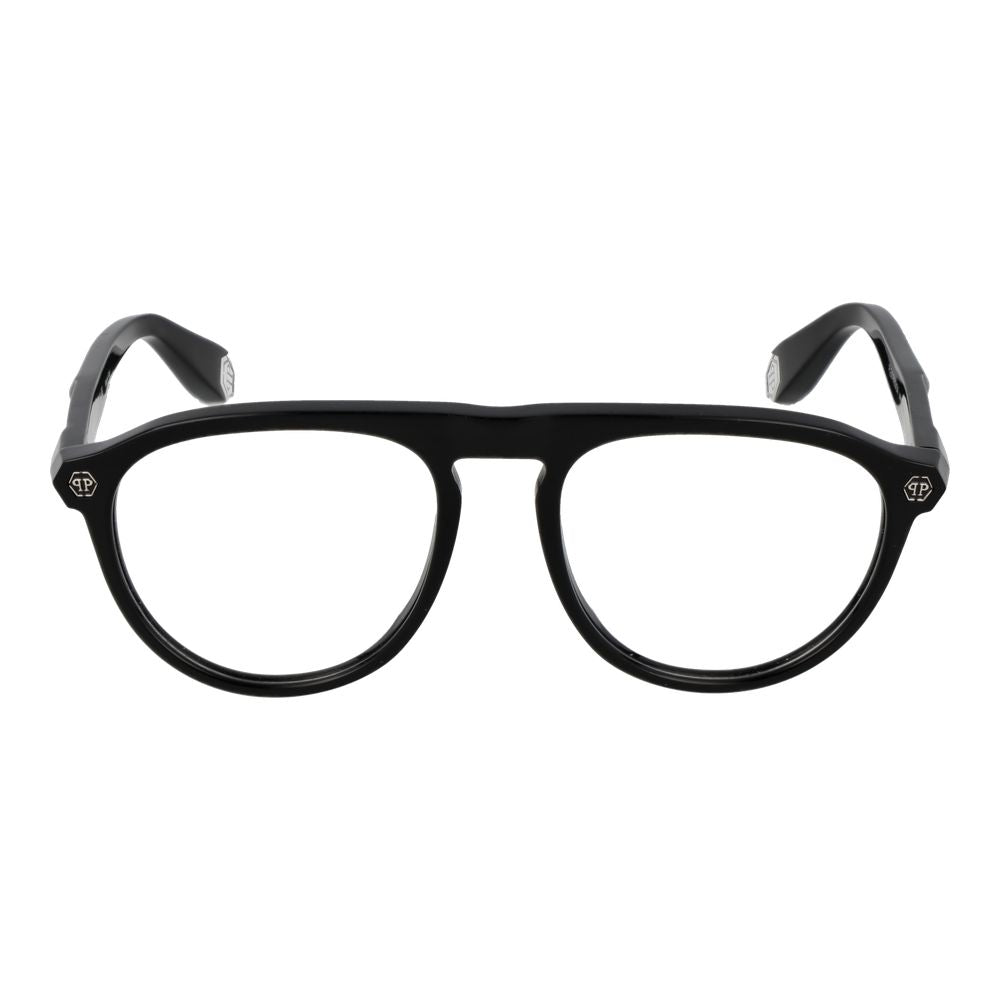 Philipp Plein Schwarze Celluloseacetat-Brille (Rahmen)