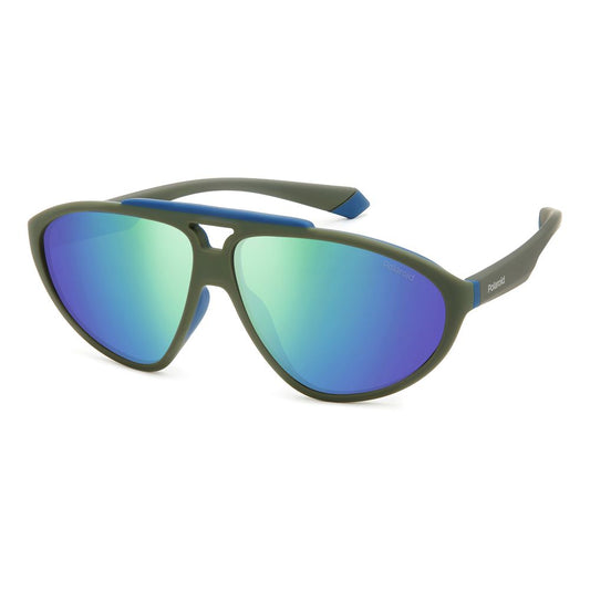 Polaroid Grüne Gummi-Sonnenbrille