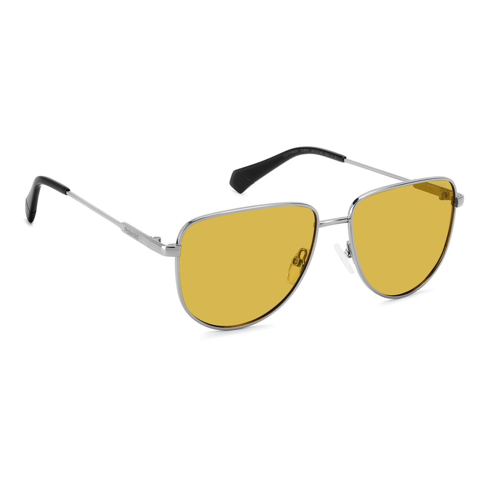 Polaroid Graue Metall-Sonnenbrille